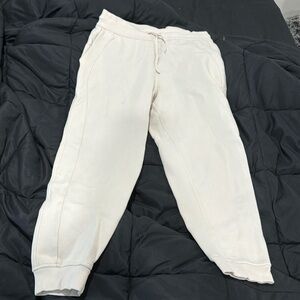 Beige lululemon sweatpants